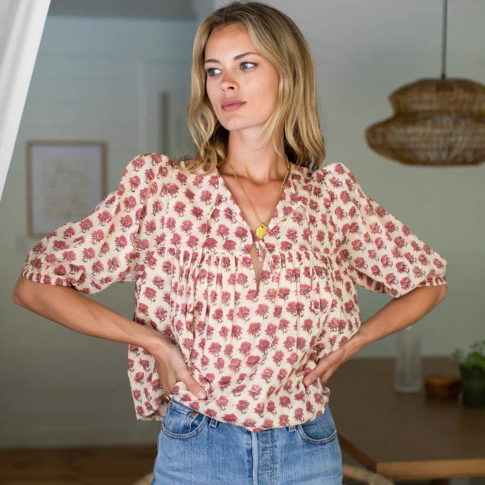 EMERSON FRY PUFF ISLA TOP - ALMA ORGANIC- XS/S
